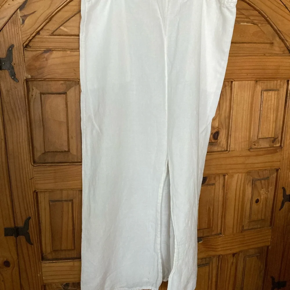 Linen and CottonWhite Women's Maxi Skirt - Picture 2 of 6